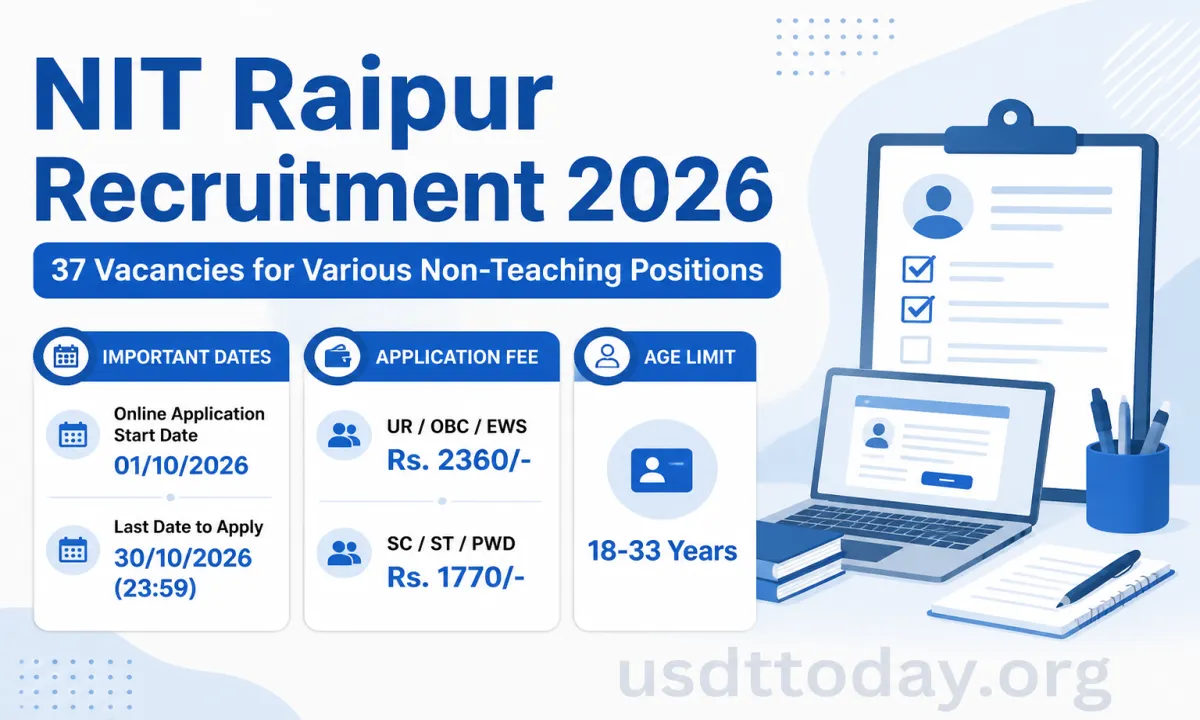 NIT Raipur Non-Teaching Recruitment 2026